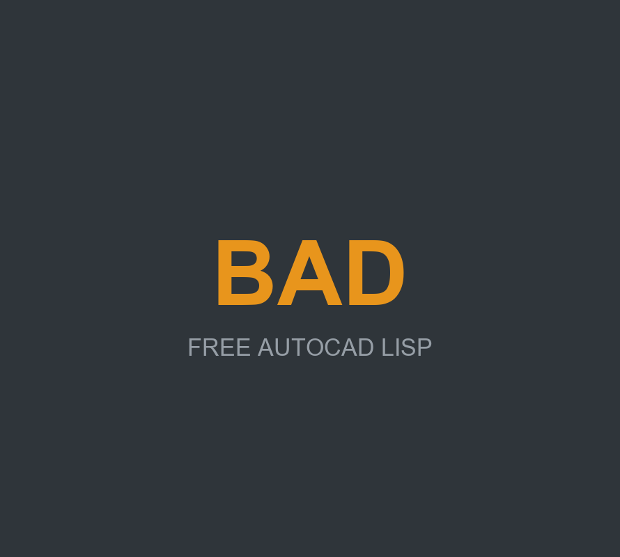 BAD free AutoCAD LISP breaking a polyline at a typed distance